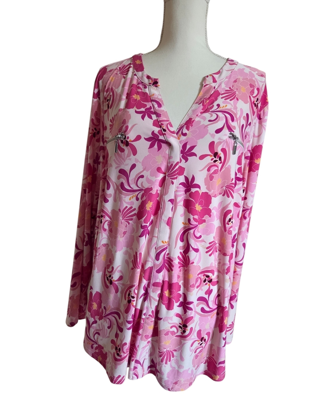 INC International Concepts Pink Floral Tunic